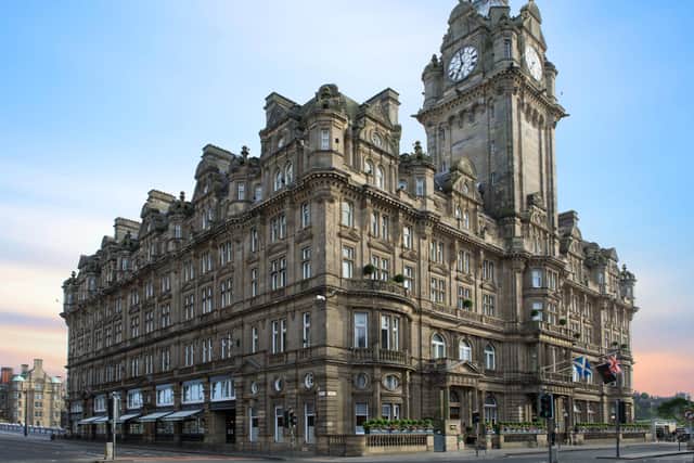 Ms Hudgens is staying at The Balmoral in a suite estimated to cost £1600 per night