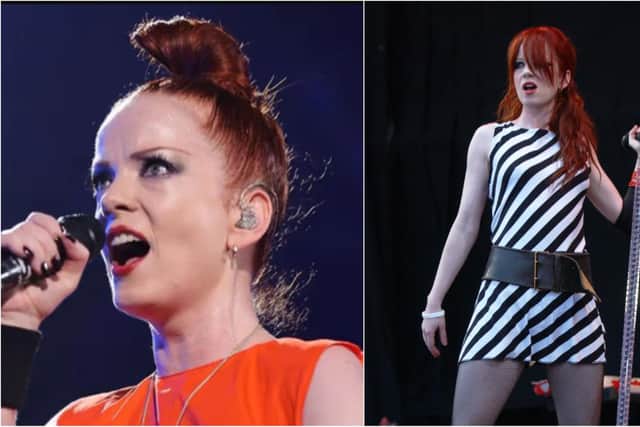 Edinburgh-born singer Shirley Manson has gone on to become a global superstar. Left picture: Yui Mok/PA. Right picture: Victor Chavez/Getty Images
