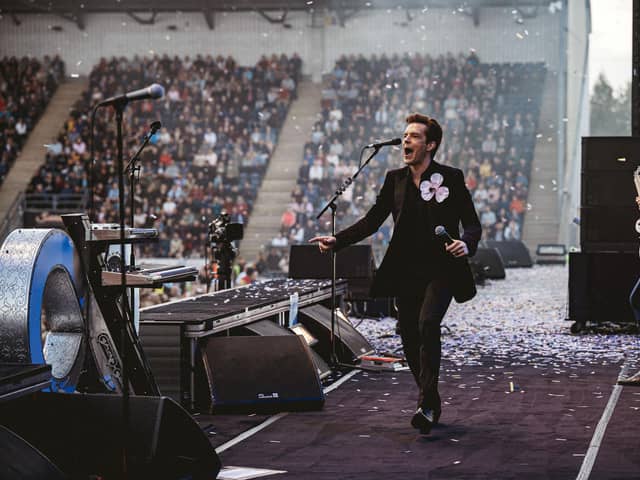 The Killers playing live at The Falkirk Stadium in June, 2022. Photo by Rob Loud.