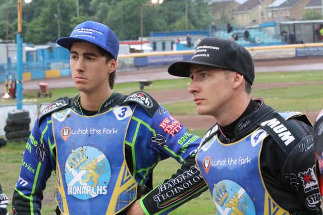 Kye Thomson and Josh Pickering both make a welcome return to the Edinburgh Monarchs team for 2022. Pic: Jack Cupido