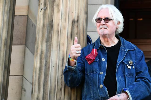 Sir Billy Connolly during a visit to Glasgow in 2019. Picture: John Devlin