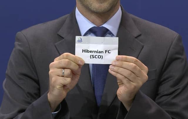 Hibs have been drawn to face Borussia Dortmund