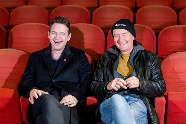 Dougray Scott and Irvine Welsh attend the premiere of Crime at Glasgow Film Theatre last month (Picture: Euan Cherry/Getty Images)