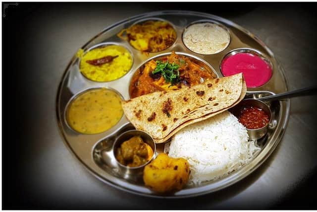 Selection of curry goodies at The Golden Ambal