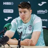 Kevin Nisbet speaks to the media ahead of Wednesday's game against Celtic, which could be his last in a green jersey at Easter Road