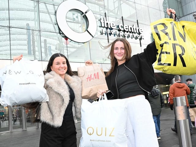 These women were happy with what they picked up at The Centre, Livingston on Boxing Day.