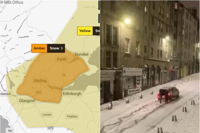 Edinburgh weather forecast: More snow predicted for Capital on Tuesday as weather warning remains in place
