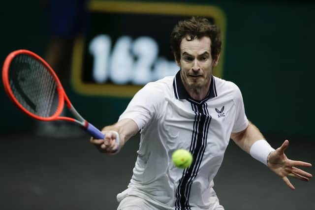 Andy Murray says he feels like he is playing for his career. Picture: Peter Dejong/AP