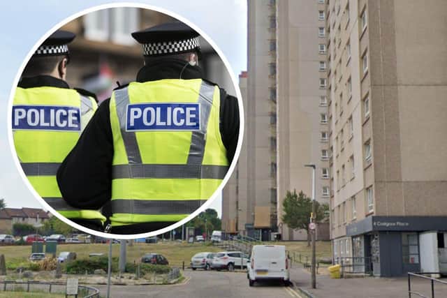 Police were called to a 'disturbance' in Edinburgh's Craigour Place
