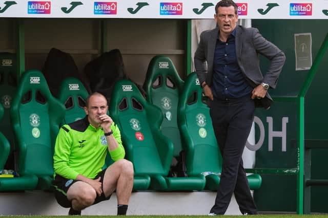 Hibs boss Jack Ross will need to juggle domestic and European football this week.