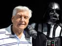 David Prowse, the British actor behind the menacing black mask of Star Wars villain Darth Vader, who died aged 85 (Photo by Thierry ZOCCOLAN / AFP) (Photo by THIERRY ZOCCOLAN/AFP via Getty Images)