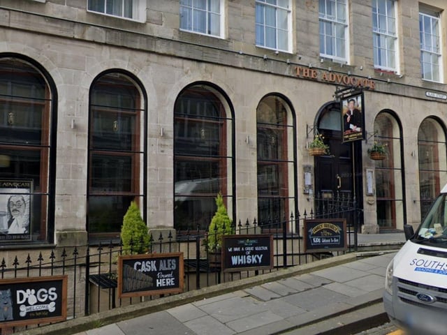 Located on Hunter Square is the Advocate, a laid-back pub serving pints and hearty food, that also puts on the occasional music night. It has 4.1 stars on Google.