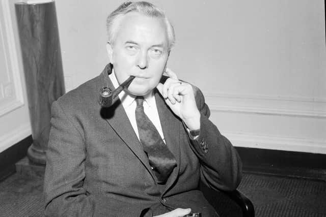 Harold Wilson led Labour to victory in the 1964 general election, but their Commons majority was just four seats.
