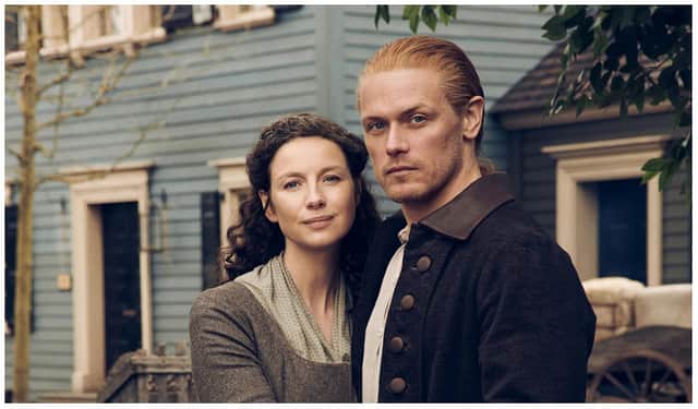 Sam Heughan has sent a touching message to his Outlander co-star Caitriona Balfe on her casting anniversary.