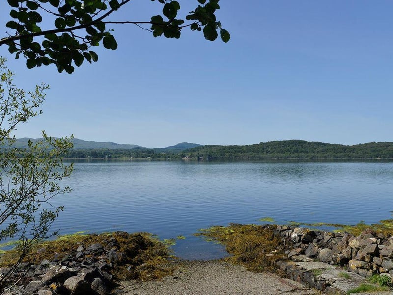 A private slipway leads to the loch.