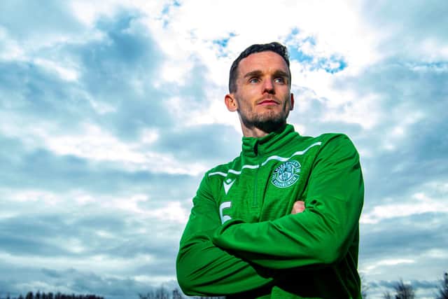 Hibernian's Paul McGinn is pictured at the training centre on March 02, 2020. (Photo by Bill Murray / SNS Group)