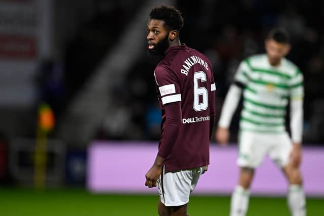 Beni Baningime returned from injury as a second-half substitute at Tynecastle. Picture: SNS