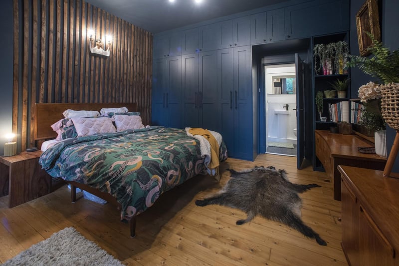 One of the bedrooms at Old Train House. Photo: Kirsty Anderson