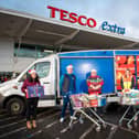 HIbs and Hearts charity foundation team up with Tesco for food bank donation