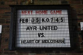 Live coverage of Hearts' trip to Ayr in the Championship. Picture: SNS