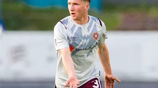 Bobby Burns in action for Hearts