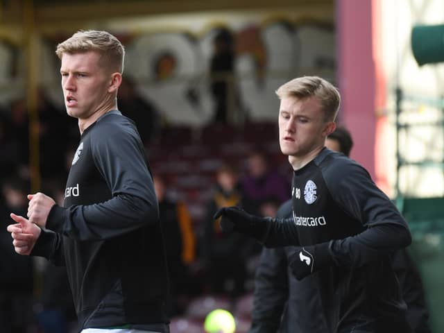 Josh Doig, left, and Ewan Henderson were both forced off with injuries during the Scottish Cup win against Motherwell