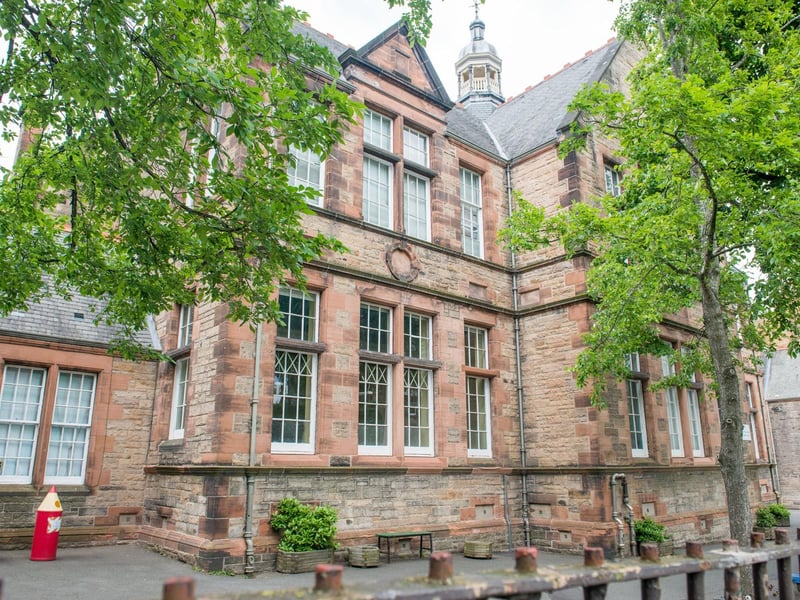 A number of schools in Edinburgh are dressed in red sandstone, including the alma mater of Maisie from Morningside: South Morningside Primary School.