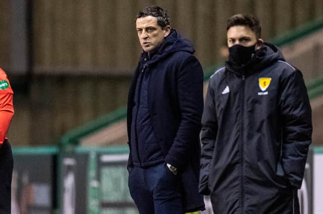 Hibs manager Jack Ross proved unable to lift his side as they suffered a rare defeat, against Ross County. Photo by Ross Parker / SNS Group
