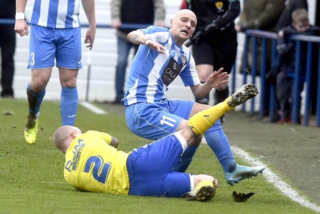 Stock photo of Paul Tansey in action for Penicuik Athletic. Pic Lisa Ferguson.