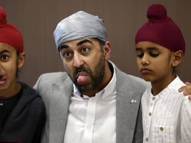 Humza Yousaf pulls a face (Picture: Jeff J Mitchell/Getty Images)