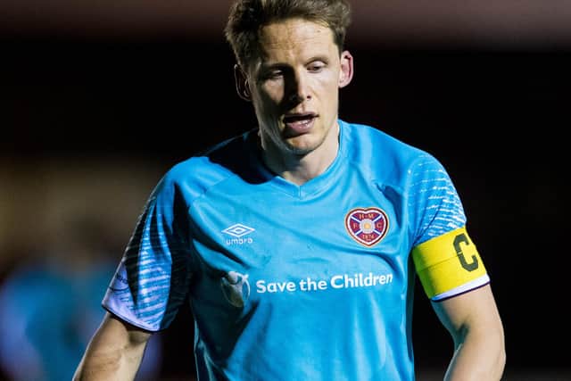 Christophe Berra was devastated by Hearts' loss at Brora Rangers.