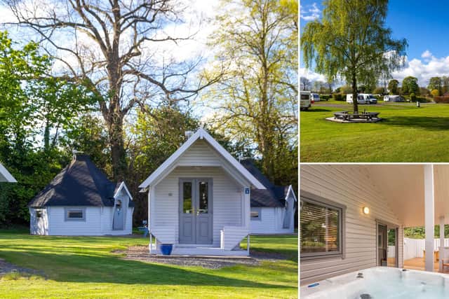The 5 star holiday park has 12 luxury lodges, 21 glamping units and 126 pitches for camping