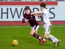 Hearts Euan Henderson enjoys taking on opponents as an impact substitute.