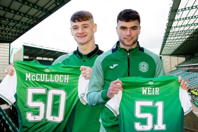 Josh McCulloch, left, and Mack Weir have signed contract extensions