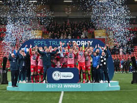 The SPFL Trust Trophy was won by Raith Rovers last season with a victory over Queen of the South in the final. Picture: SNS