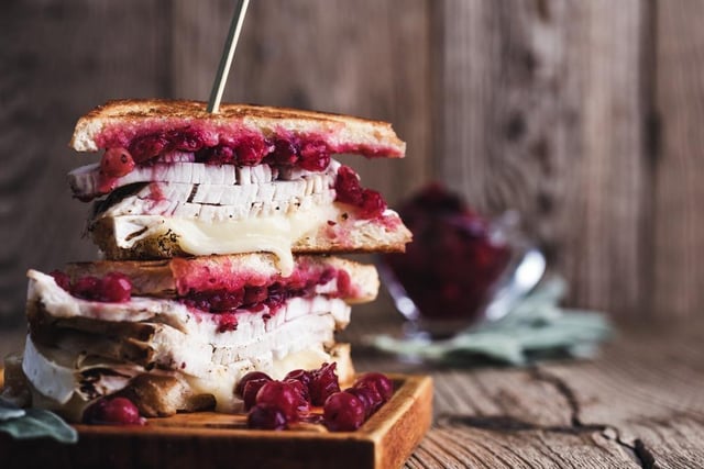 This is a classic solution to using up your Christmas dinner leftovers - channel your inner Monica and Ross Gellar from Friends and put together the ultimate Boxing Day lunch. Stack up leftover meat, veggies, cranberry sauce, and don’t forget the moist-maker - the layer of gravy soaked bread tactfully situated in the middle of the sandwich.