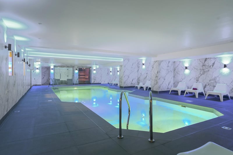 Residents of Lothian House benefit from full access to the newly refurbished swimming pool (pictured), and brand new gym, steam room, sauna, games room and relaxation lounge.