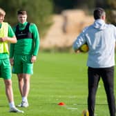 Hibs manager Jack Ross says he enjoys working with players like Josh Doig, and Kevin Nisbet and watching them develop. Photo by Mark Scates / SNS Group
