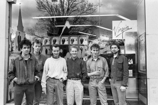 Members of the Scottish rock group Runrig in Edinburgh in November 1988.