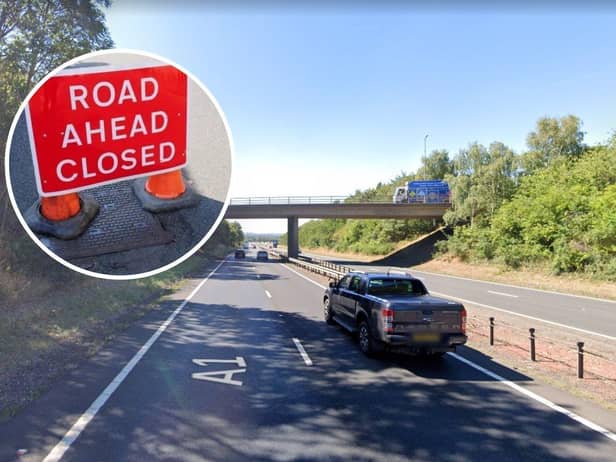 A stretch of the A1 in East Lothian will close for several nights.
