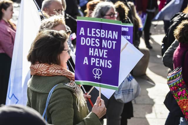 Women's rally outside of Holyrood (Scottish Parliament)
