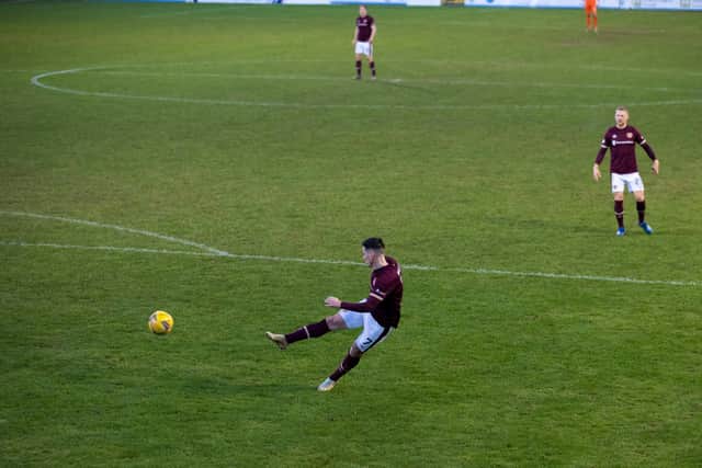 Jamie Walker grabbed a double playing from the left. Picture: SNS