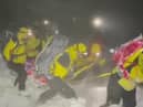 A screengrab from the Cairngorm Mountain Rescue Team video