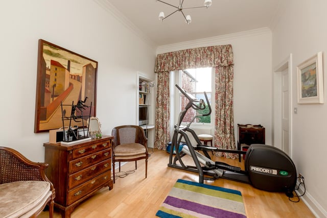 This bedroom is currently used as a small gym area in the property.