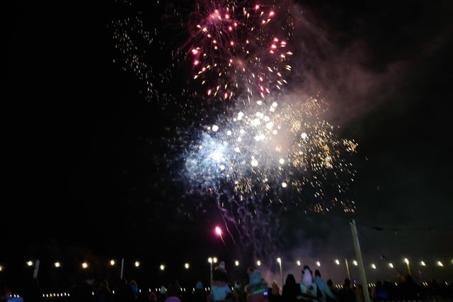 The fireworks lighting up the sky at Conifox Adventure Park on Friday night, with the final fireworks event due to take place on Halloween itself, Tuesday, October 31.