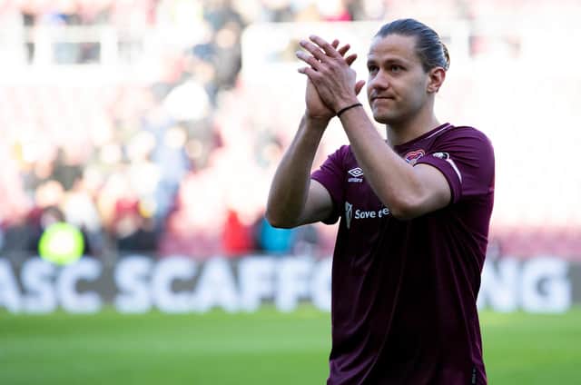 Peter Haring is ready to return to action with Hearts.