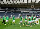Hibs players collect their runners-up medals after Scottish Cup final defeat to St Johnstone (Photo by Rob Casey / SNS Group)