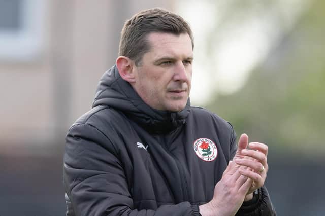 Bonnyrigg Rose manager Robbie Horn expects a tough match this afternoon. Picture: Bruce White / SNS