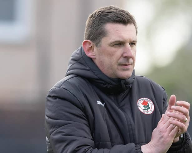 Bonnyrigg Rose manager Robbie Horn expects a tough match this afternoon. Picture: Bruce White / SNS