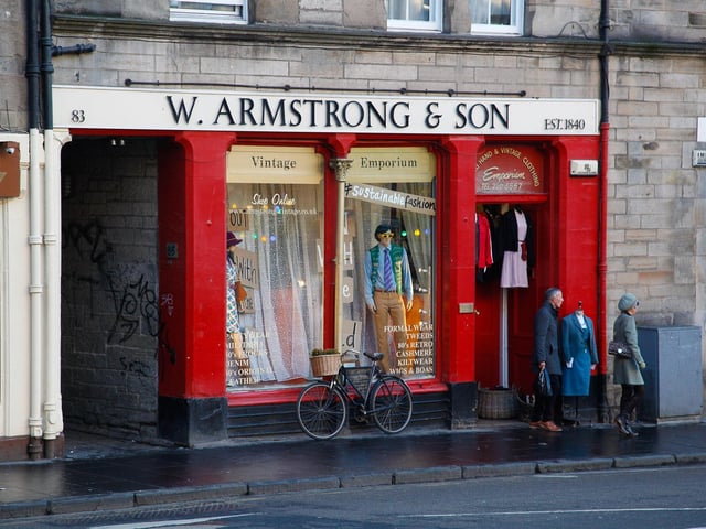 Established in 1840, vintage clothing store W. Armstrong & Son is, a vintage clothing store in more ways than one. The institution has stores in the Grassmarket, Teviot Place, Cockburn Street and Clerk Street.